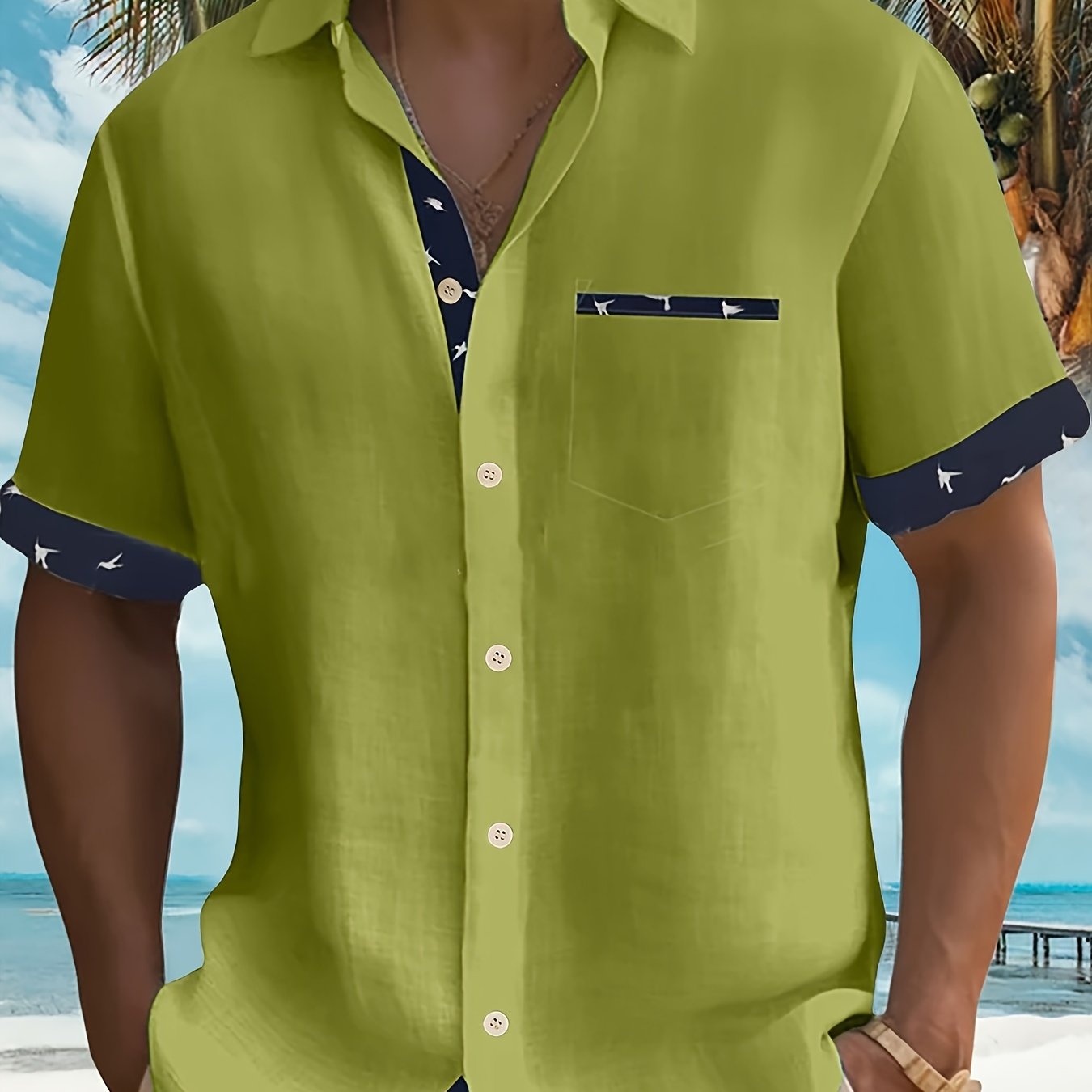 Emilio | Herenhemd met korte mouwen in katoenmix - Zomer & Streetwear-stijl