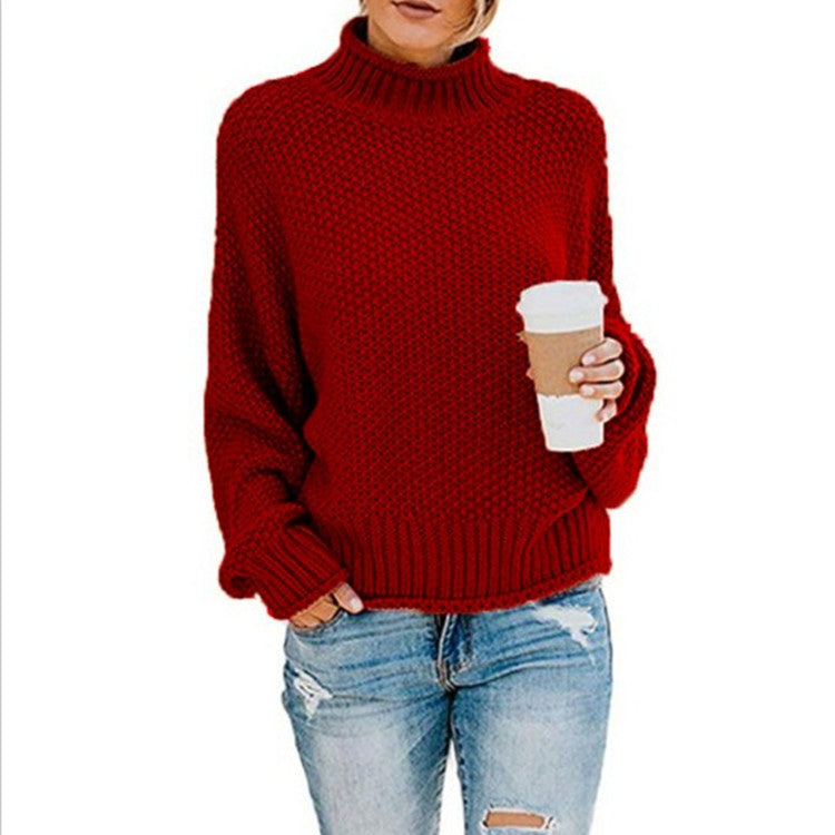 Ronja | Oversized grof gebreide coltrui voor dames – Warme wintertrui, comfortabele gebreide trui