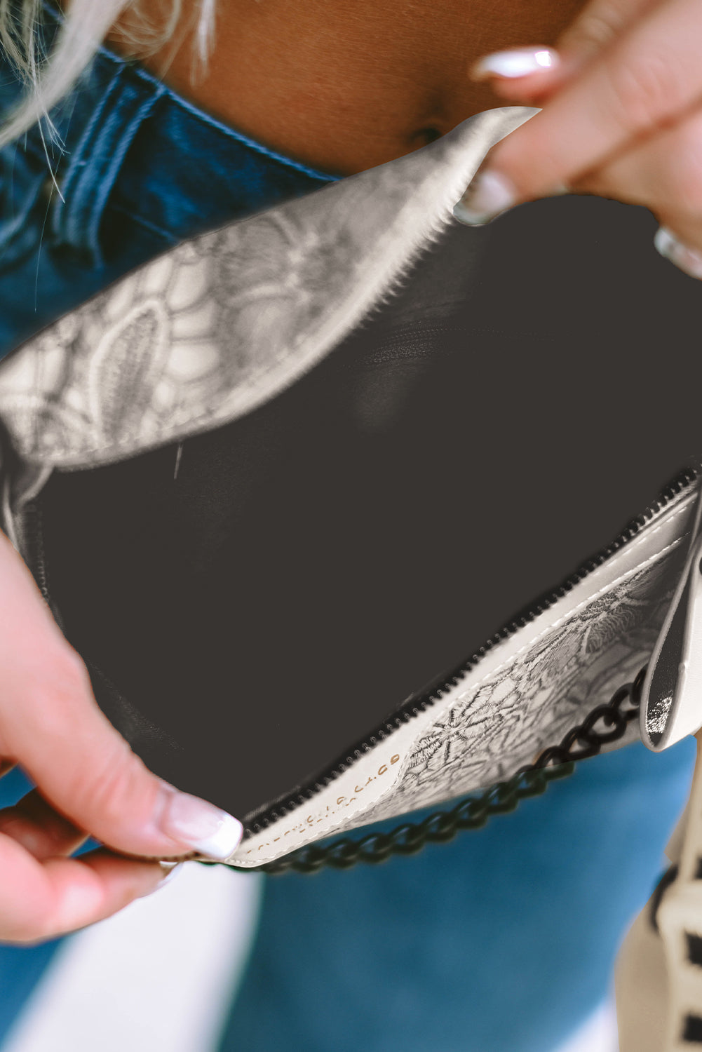 ClutchLink | Kleurblok Kettingriem Schoudertas & Crossbody met Munttasje