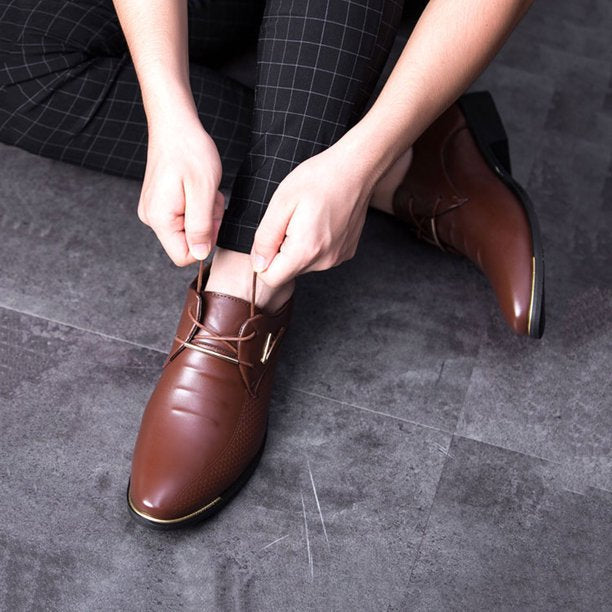 Vellaro | Heren leren Oxford geklede schoenen - Klassiek Formeel Zakelijk Schoeisel