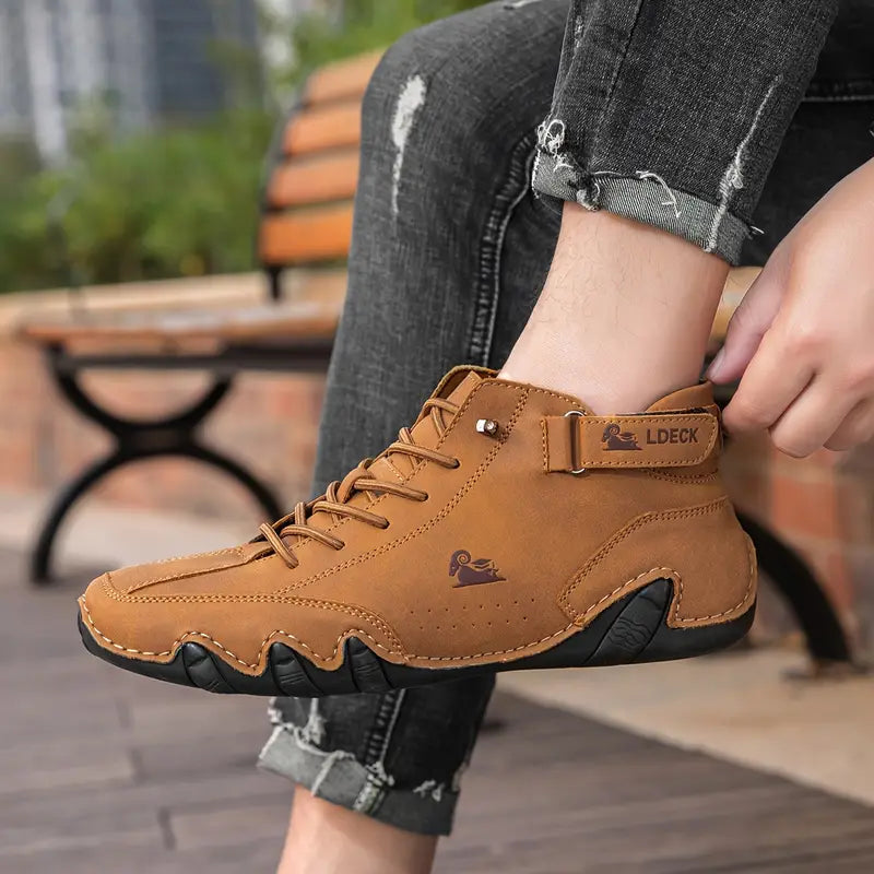 Bootrek | Heren Suède Enkellaars Sneakers – Stijlvolle Casual Boots met Slijtvaste Antislip Zool