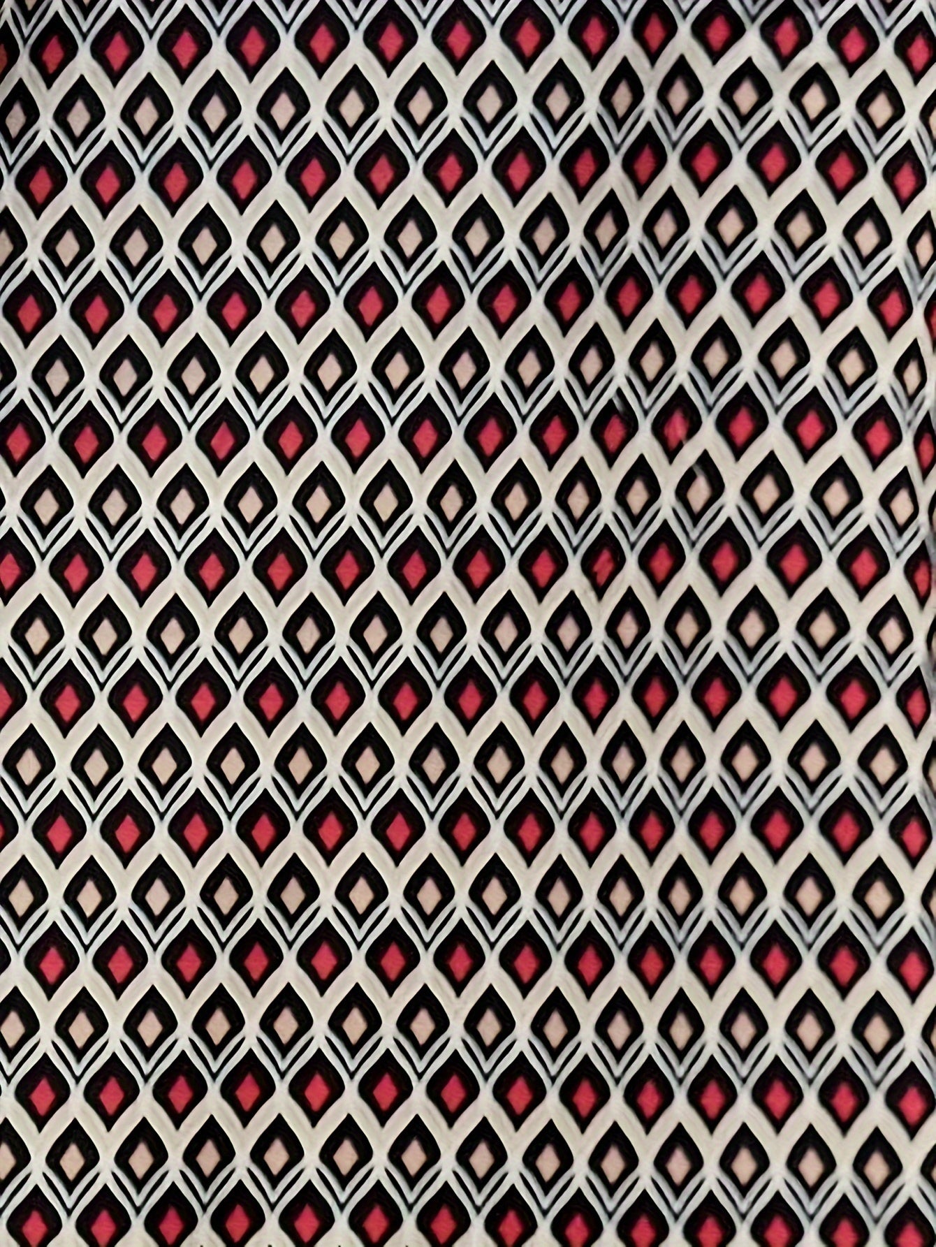 Xhulia | Vrouwenhemd met abstracte geometrische print en knoopsluiting - Lange mouwen, gekruld
