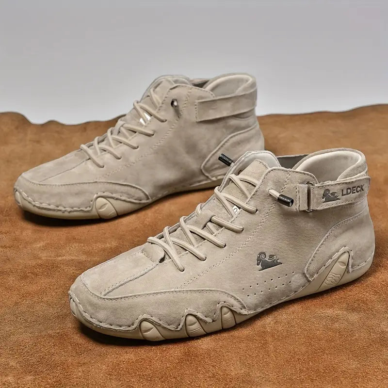 Bootrek | Heren Suède Enkellaars Sneakers – Stijlvolle Casual Boots met Slijtvaste Antislip Zool