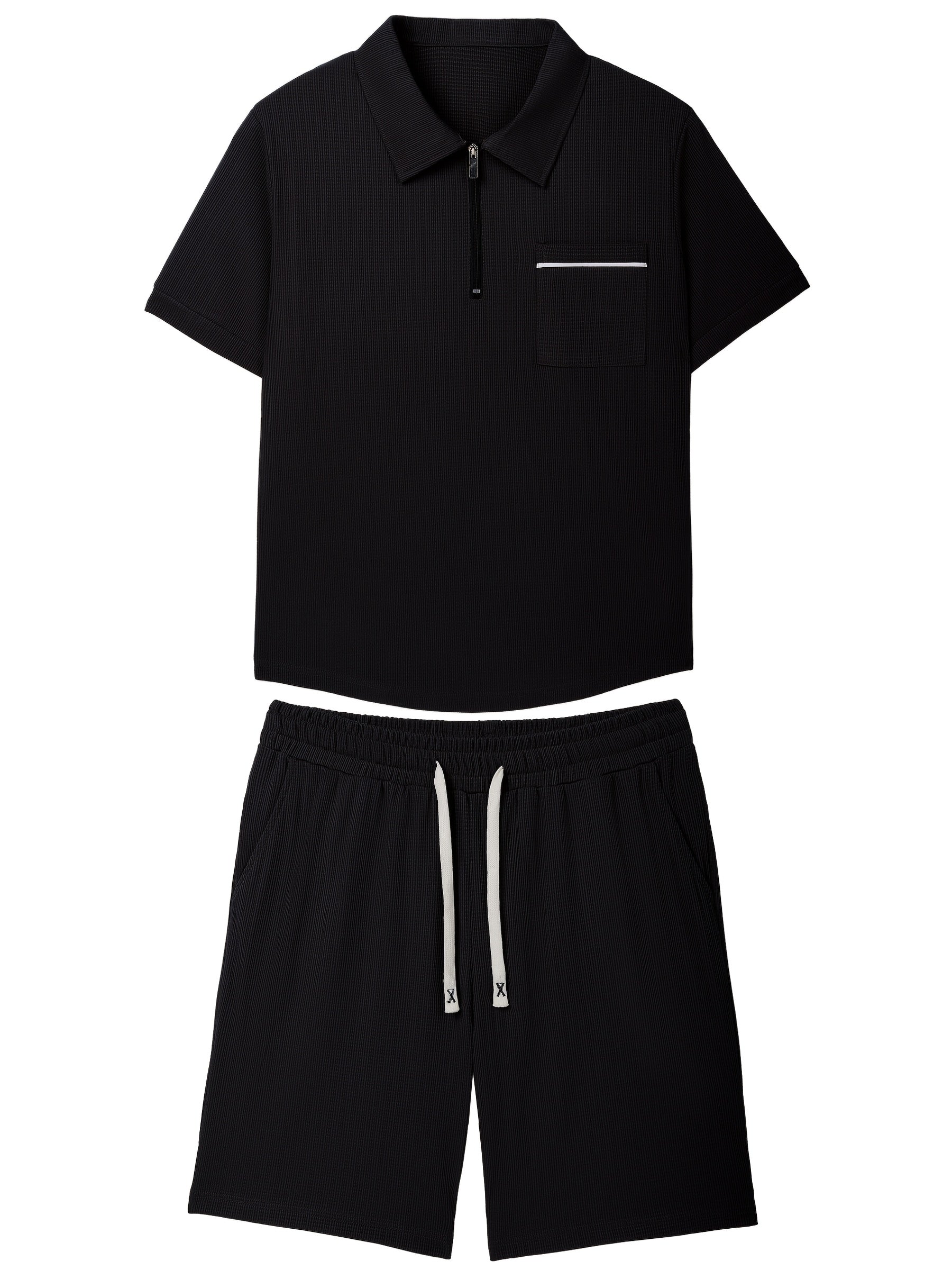 Fallon | Herenset 2-delig zomerpolo - Casual lichtgewicht outfit
