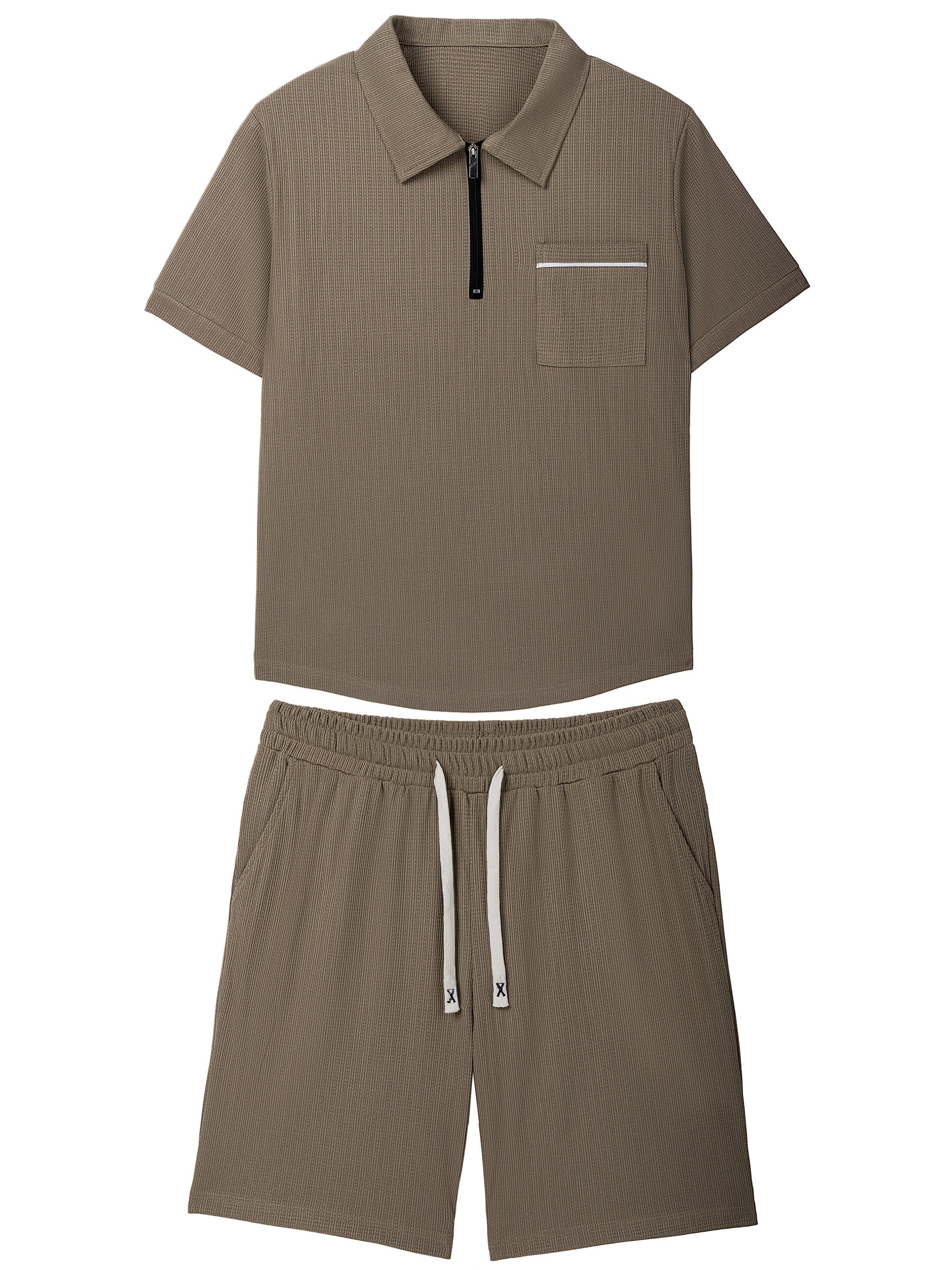 Fallon | Herenset 2-delig zomerpolo - Casual lichtgewicht outfit
