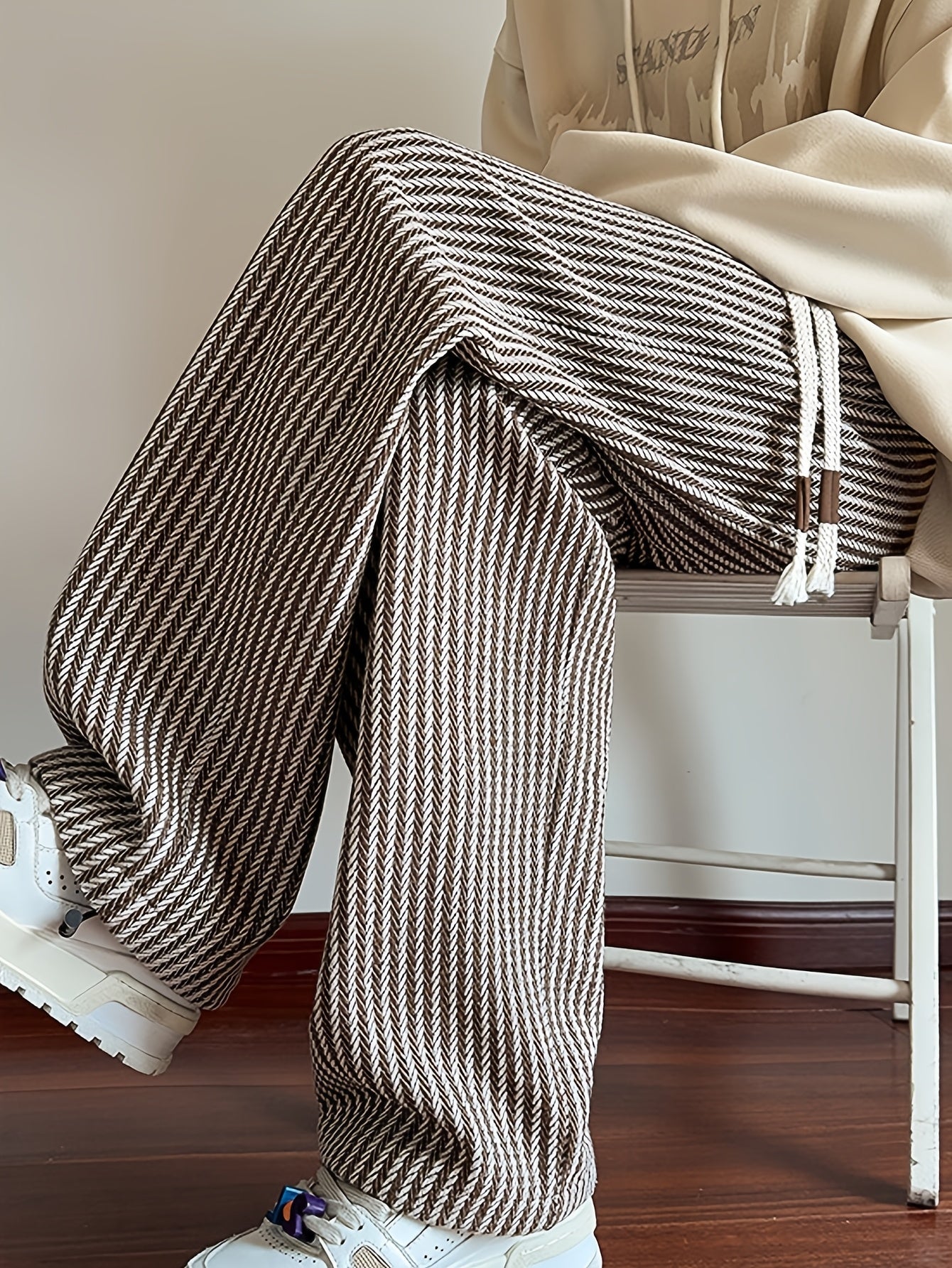 Westley | Casual gebreide herenbroek met strepen - comfortabel ontwerp met rechte pijpen