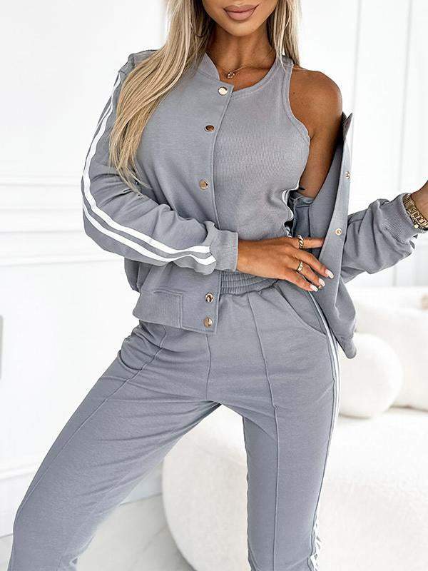Dorelina | Dames trainingspak 3-delig - Casual sportieve lounge outfit