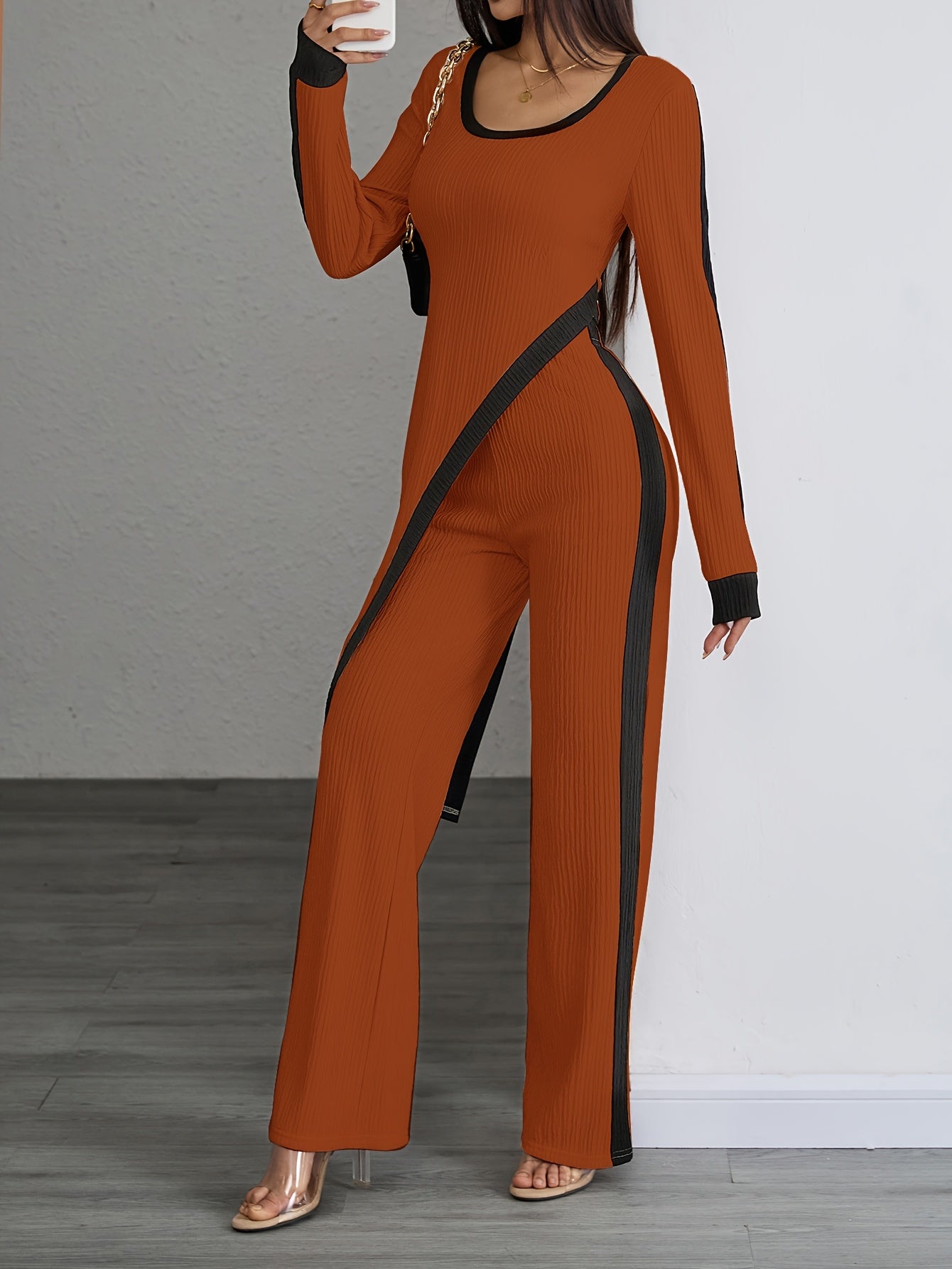 Irelia | Damescollectie met lange mouwen en wijde broek - elegante lente outfit