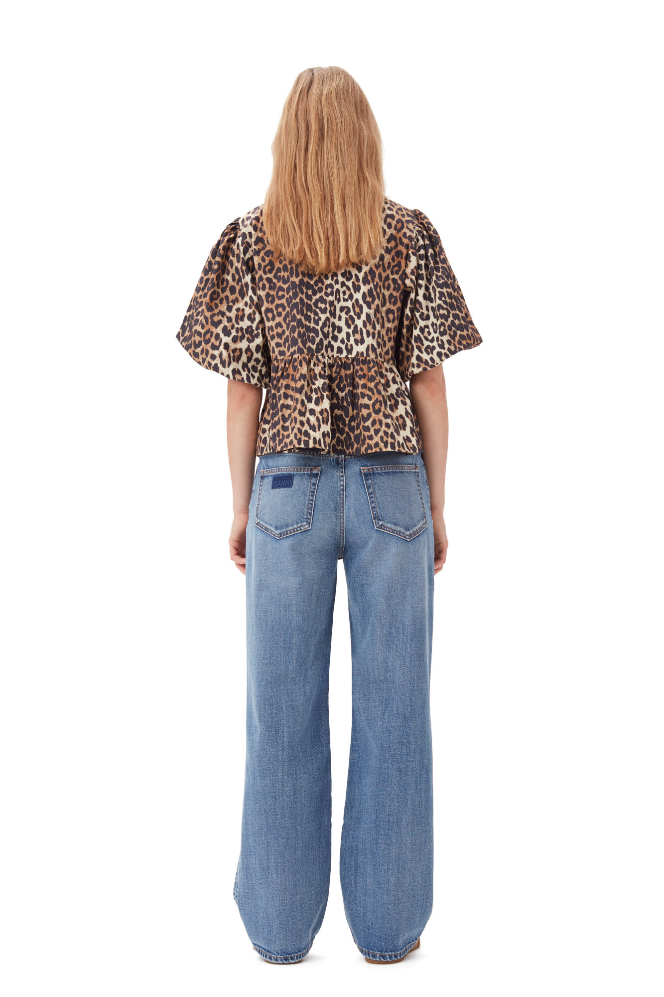 Berynth | Damesblouse met pofmouwen en striksluiting - Elegante top