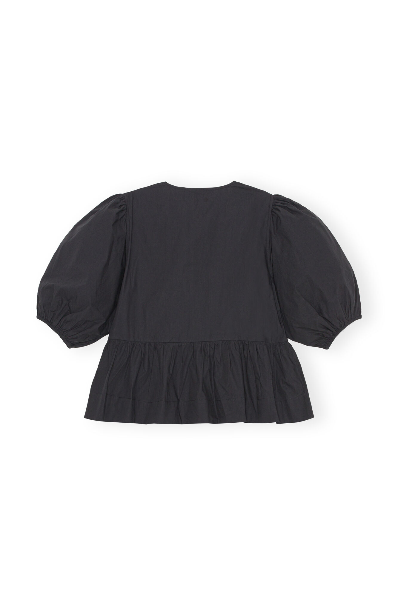 Berynth | Damesblouse met pofmouwen en striksluiting - Elegante top
