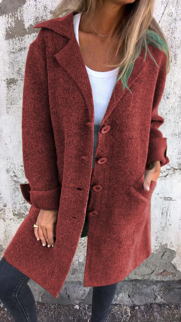 Jorynna | Casual gebreide jas voor dames – Relaxed fit, lichtgewicht, zacht, bovenkleding voor herfst en winter