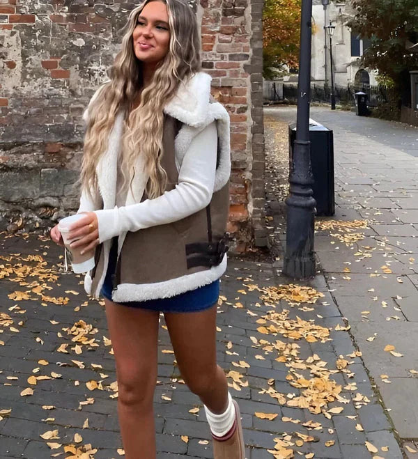 Elarie | Herfstvest voor dames – zacht, warm en stijlvol