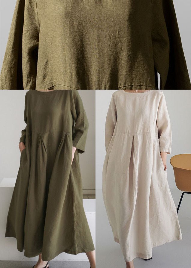 Lepa | Oversized Maxi-jurk - 3/4 mouwen, losse pasvorm, ademende casual jurk