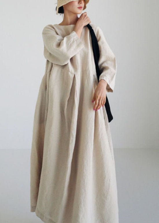 Lepa | Oversized Maxi-jurk - 3/4 mouwen, losse pasvorm, ademende casual jurk