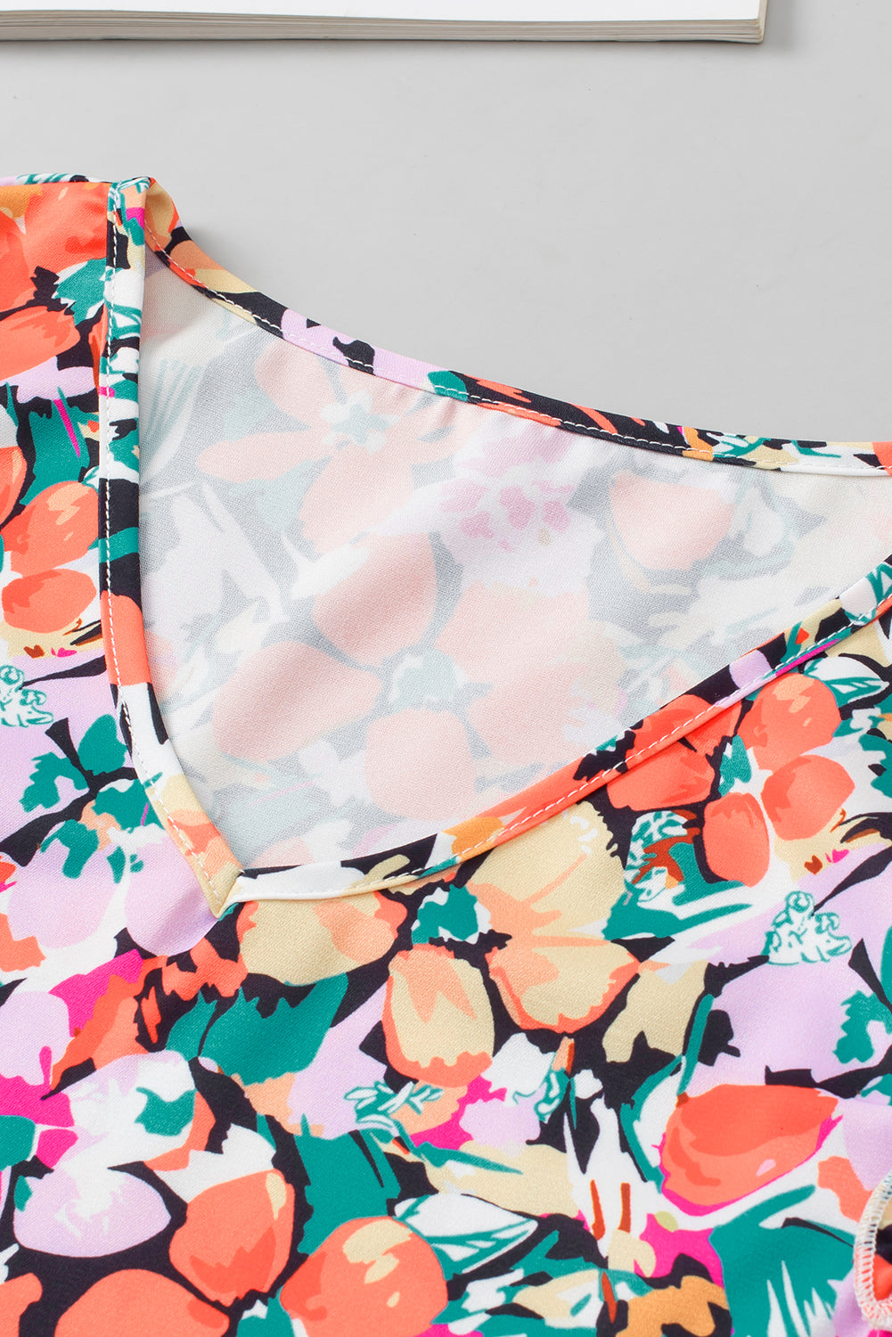 Marzena | Multicolour bloemenblouse met gerimpelde mouwen - Stijlvolle damestop