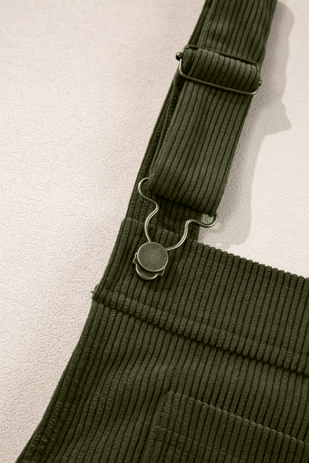 Vionessa | Dames Mini Corduroy Overall Jurk - Mouwloze Dungaree met Zakken Aan De Voorkant