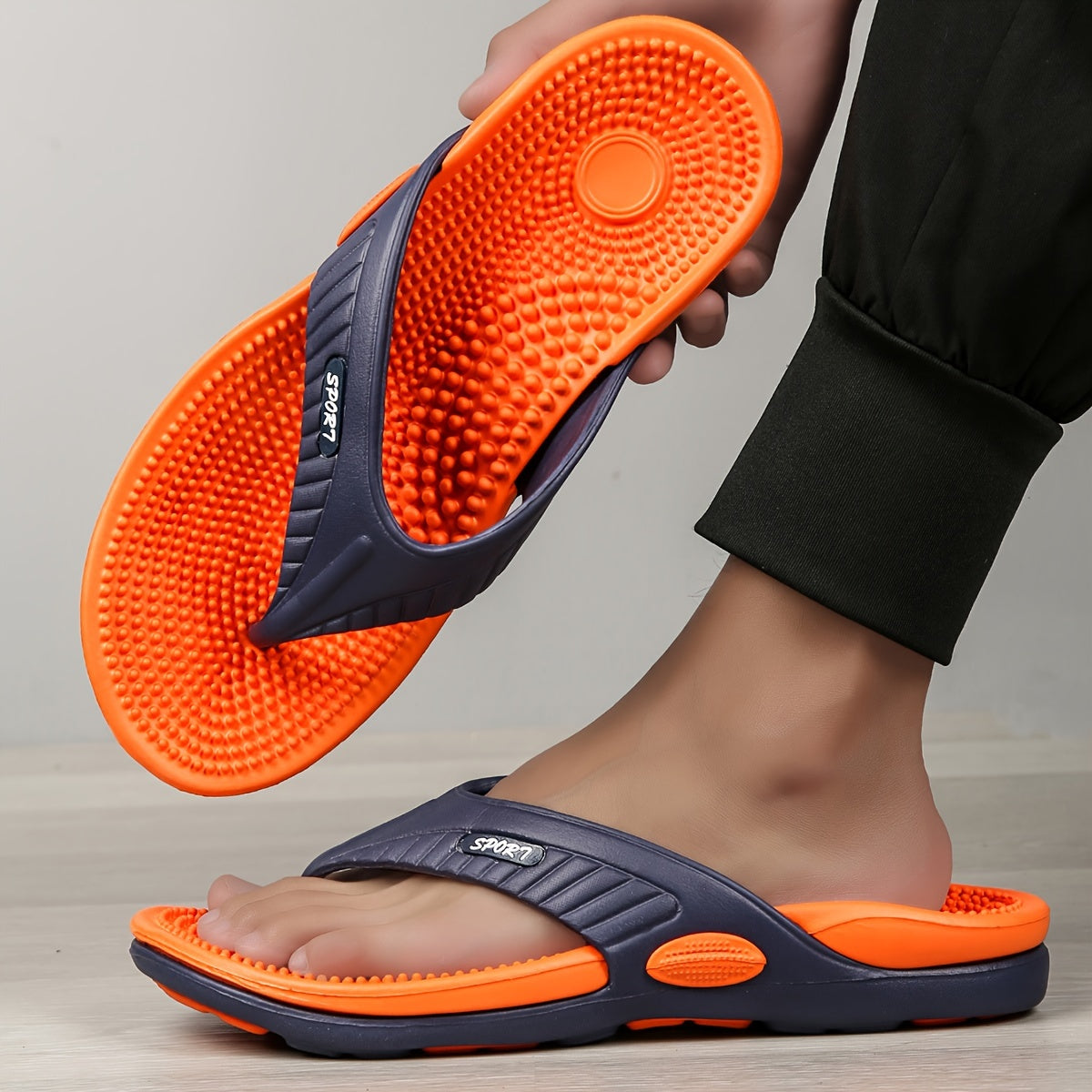SolePulse | Acupressuur Massage Sandalen - Unisex Slippers met Steunzool, Schokabsorptie