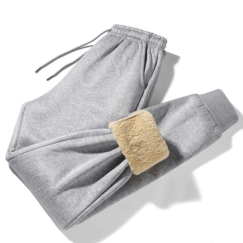 Halvor | Fleece gevoerde winterjoggers voor heren, warme en knusse trainingsbroeken voor koud weer
