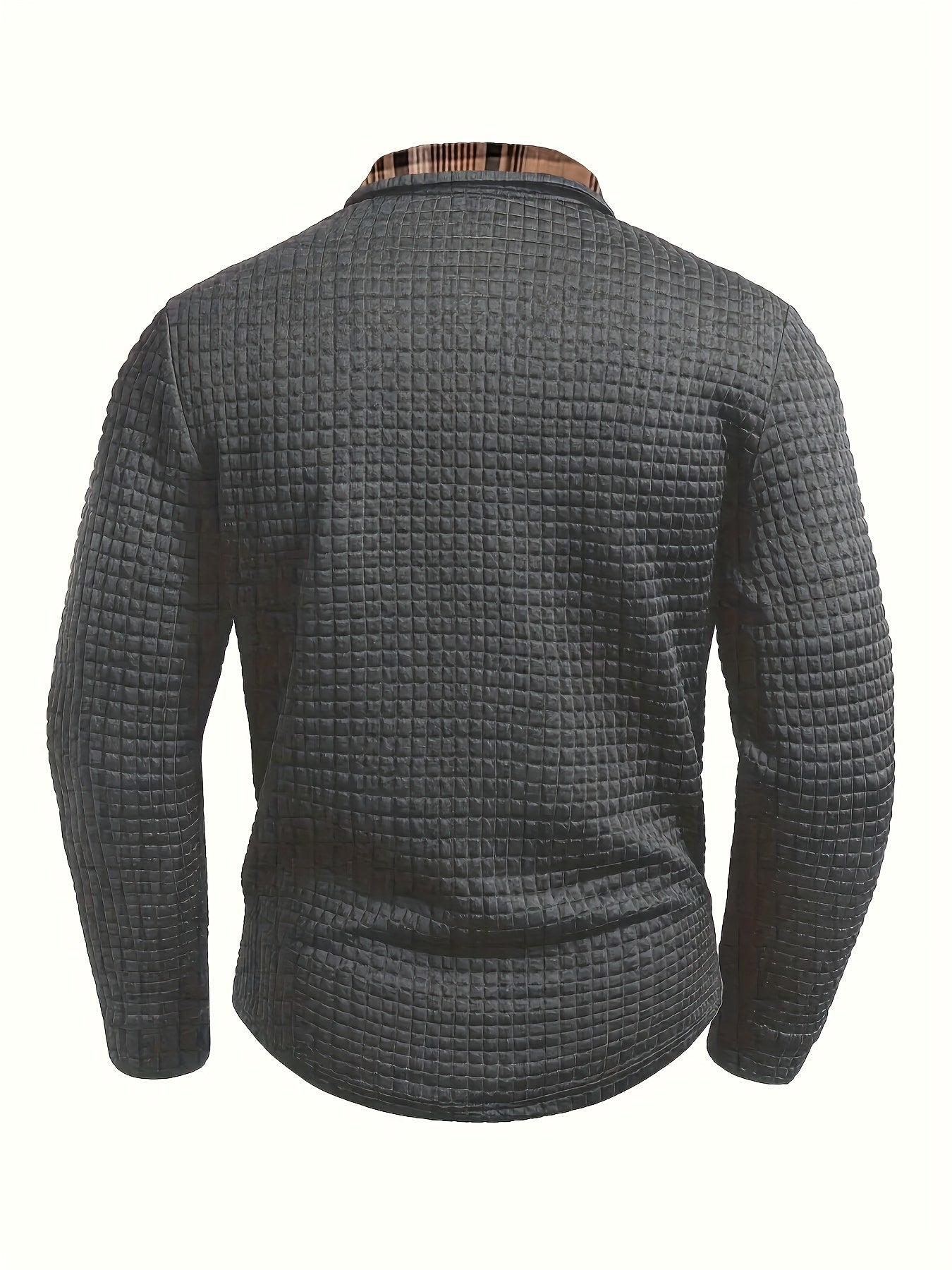Zenobius | Herenoverhemd met lange mouwen en knopen – Casual regular fit met geruite kraag