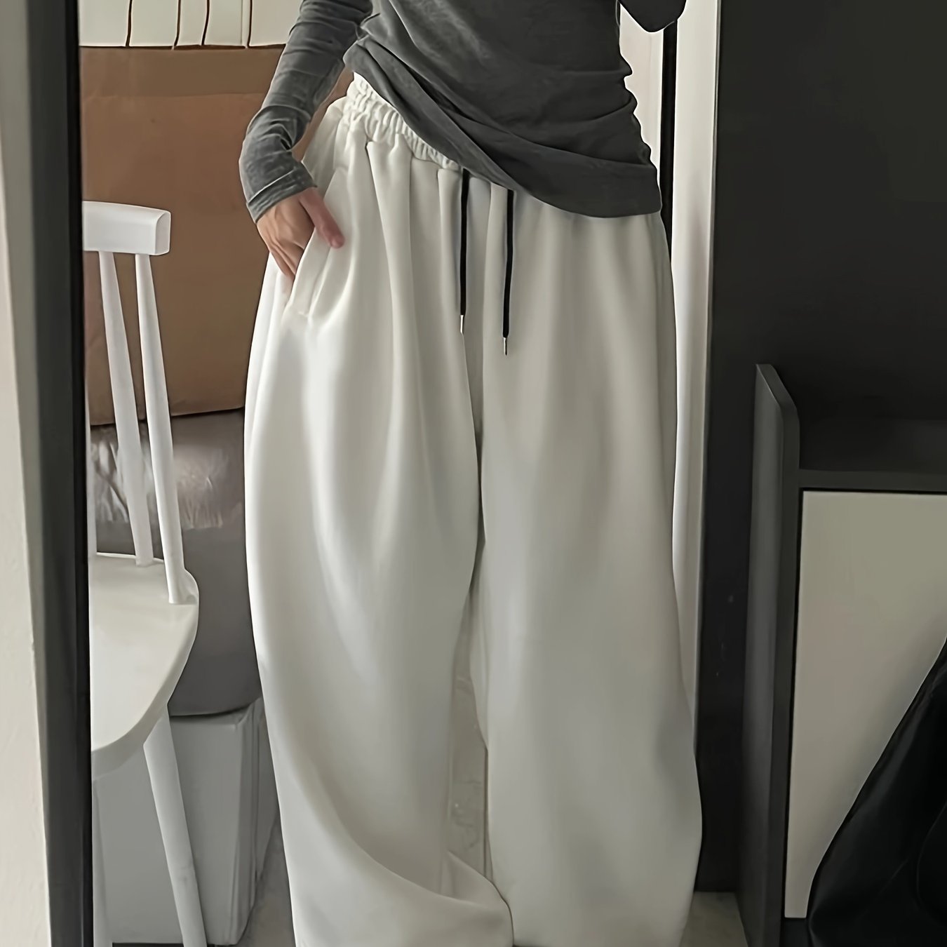 Vendela | Baggy joggingbroek voor dames met trekkoord – Casual, loszittende joggingbroek