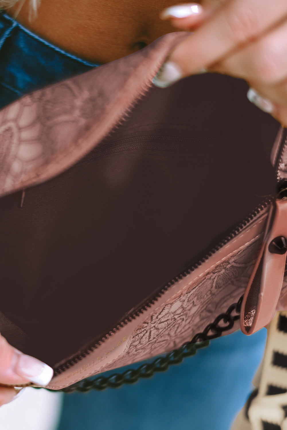 ClutchLink | Kleurblok Kettingriem Schoudertas & Crossbody met Munttasje