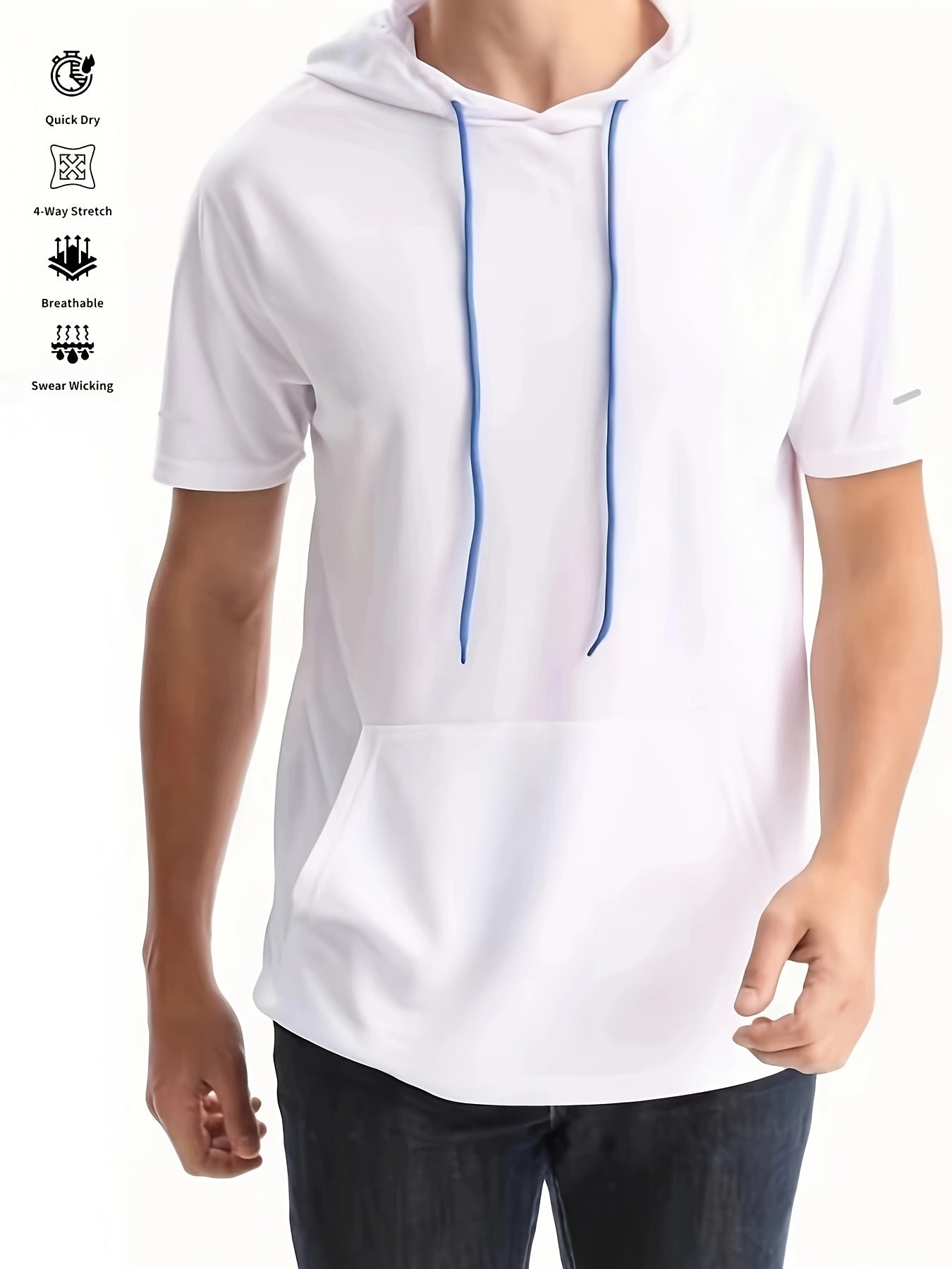 Galvin | Sneldrogende, ademende hoodie voor heren - Casual activewear