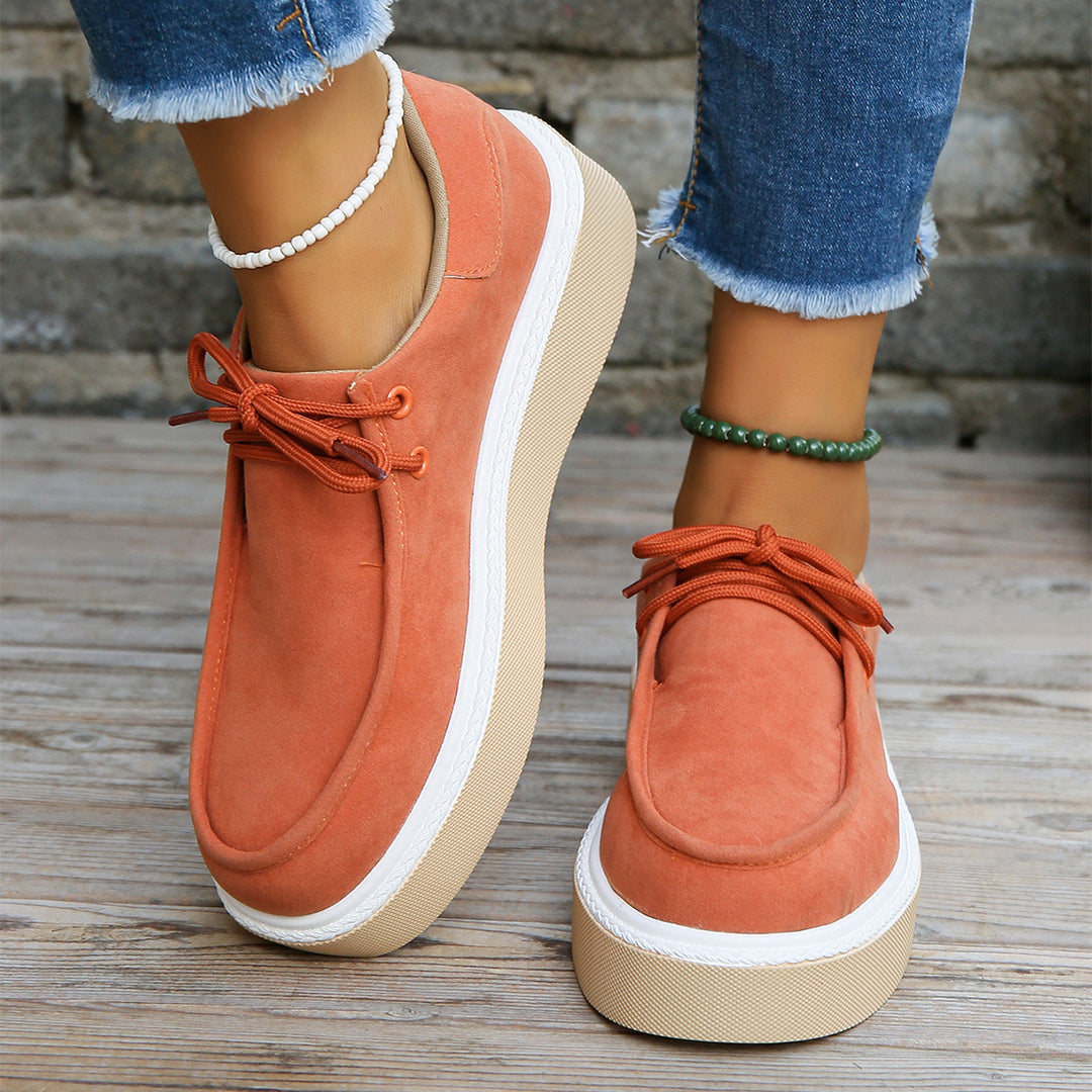 Zelliva | Orthopedische damesschoenen van suède - steun voor de voetholte, comfortabele wandelschoenen