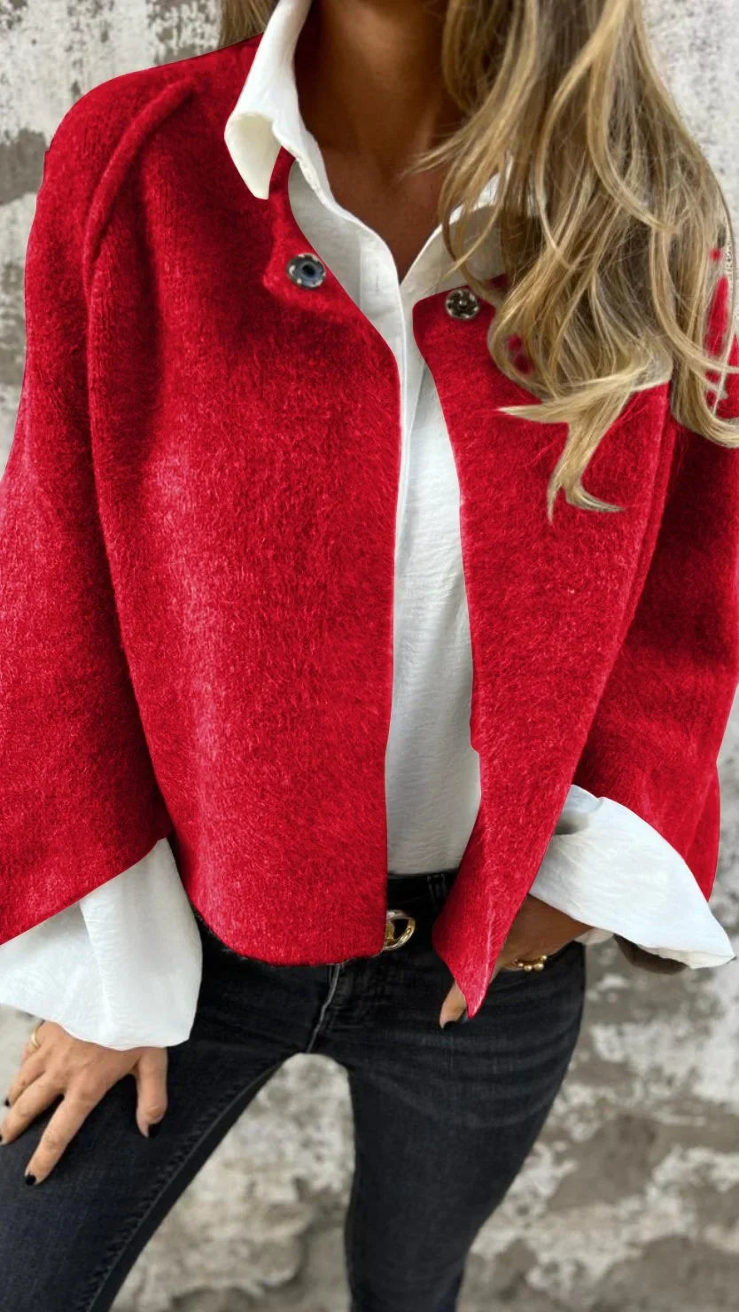 Grelynn | Oversized wollen vest – Elegante, stijlvolle gebreide trui, gezellig voor in de herfst en winter