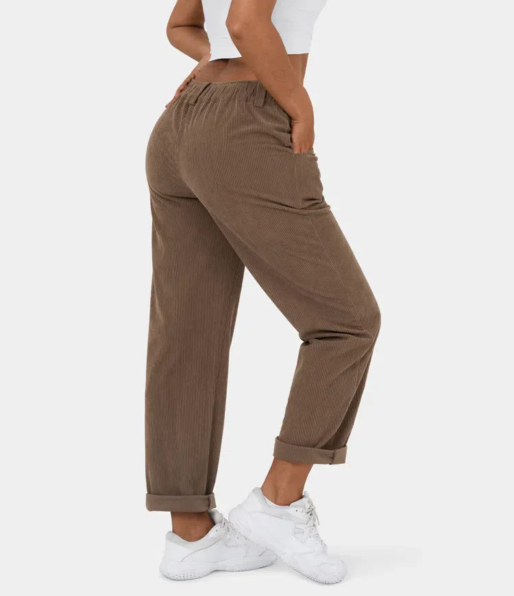 Judita | Corduroy broek met hoge taille voor dames - comfortabel, stijlvol en veelzijdig