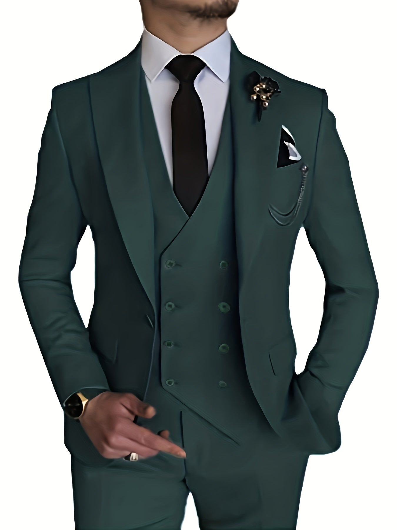 Tormund | Driedelig formeel herenpak – blazer, vest en broek, slim fit, zakelijke en bruiloftskleding