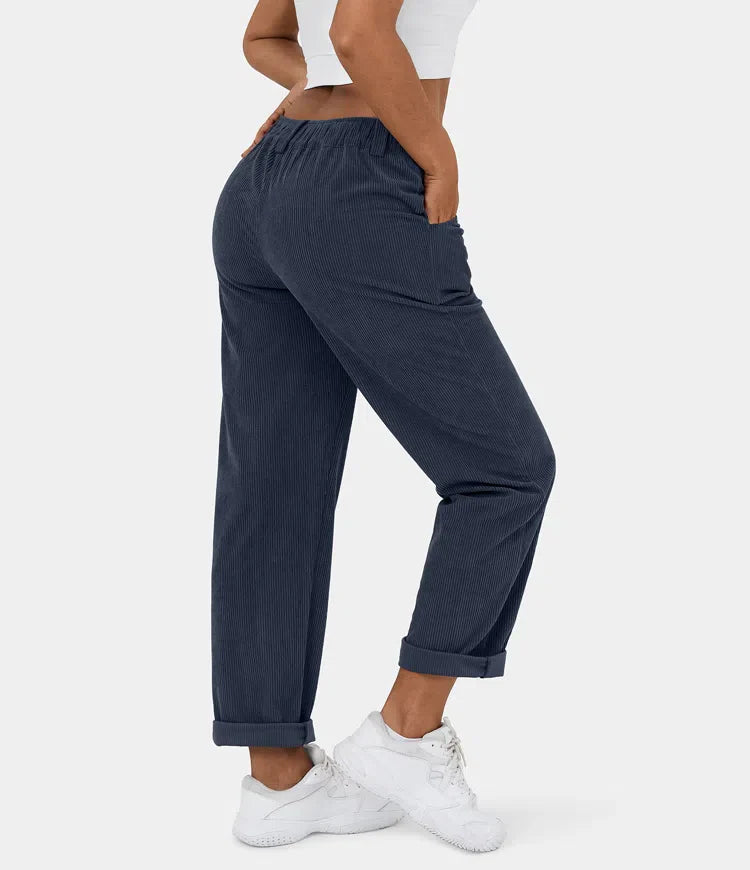 Judita | Corduroy broek met hoge taille voor dames - comfortabel, stijlvol en veelzijdig