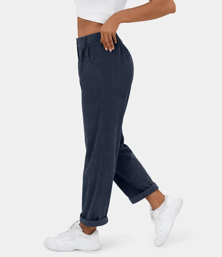 Judita | Corduroy broek met hoge taille voor dames - comfortabel, stijlvol en veelzijdig