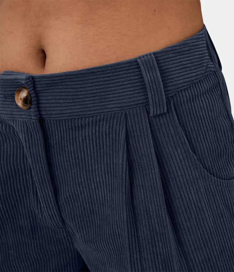 Judita | Corduroy broek met hoge taille voor dames - comfortabel, stijlvol en veelzijdig
