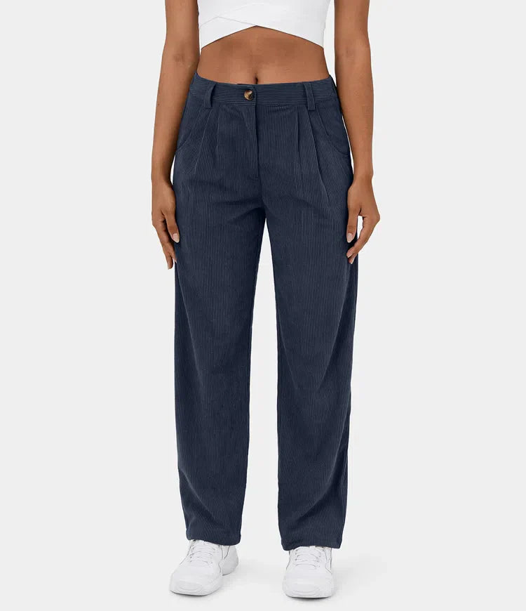 Judita | Corduroy broek met hoge taille voor dames - comfortabel, stijlvol en veelzijdig