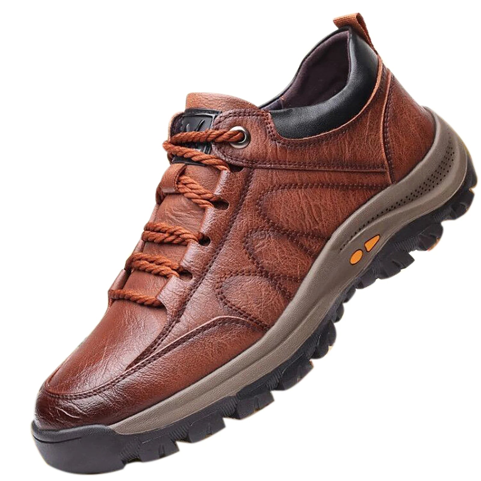 Griploft | Leren herenschoenen - Handgenaaid, steunzolen Casual Schoenen