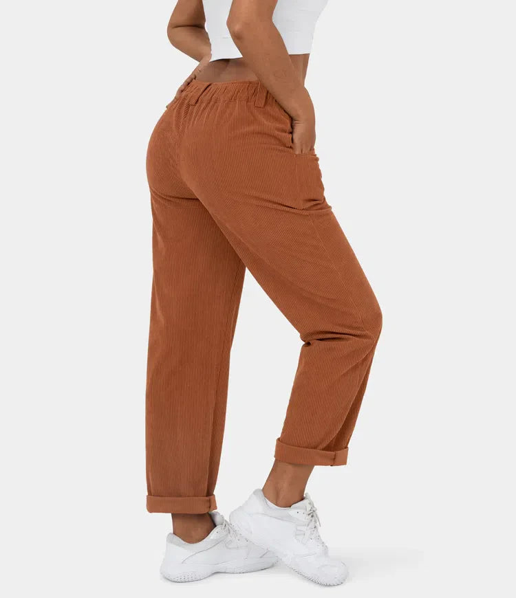 Judita | Corduroy broek met hoge taille voor dames - comfortabel, stijlvol en veelzijdig