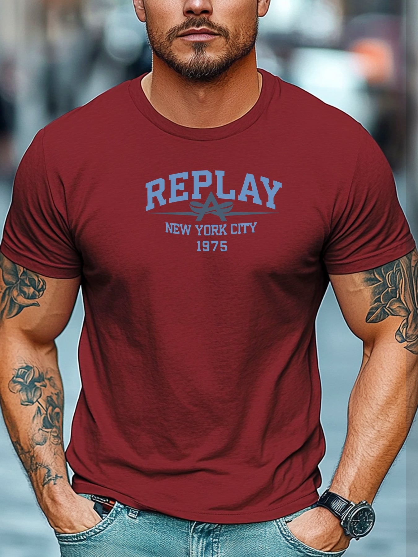 Tybalt | Heren 1975 Retro Grafisch T-shirt - Zwart Casual Korte Mouw T-shirt, Lichtgewicht, Ademende Pasvorm