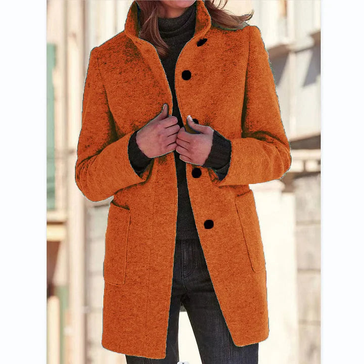 Brisendra | Warme winterjas voor dames – Klassieke, lange, stijlvolle bovenkleding voor koud weer