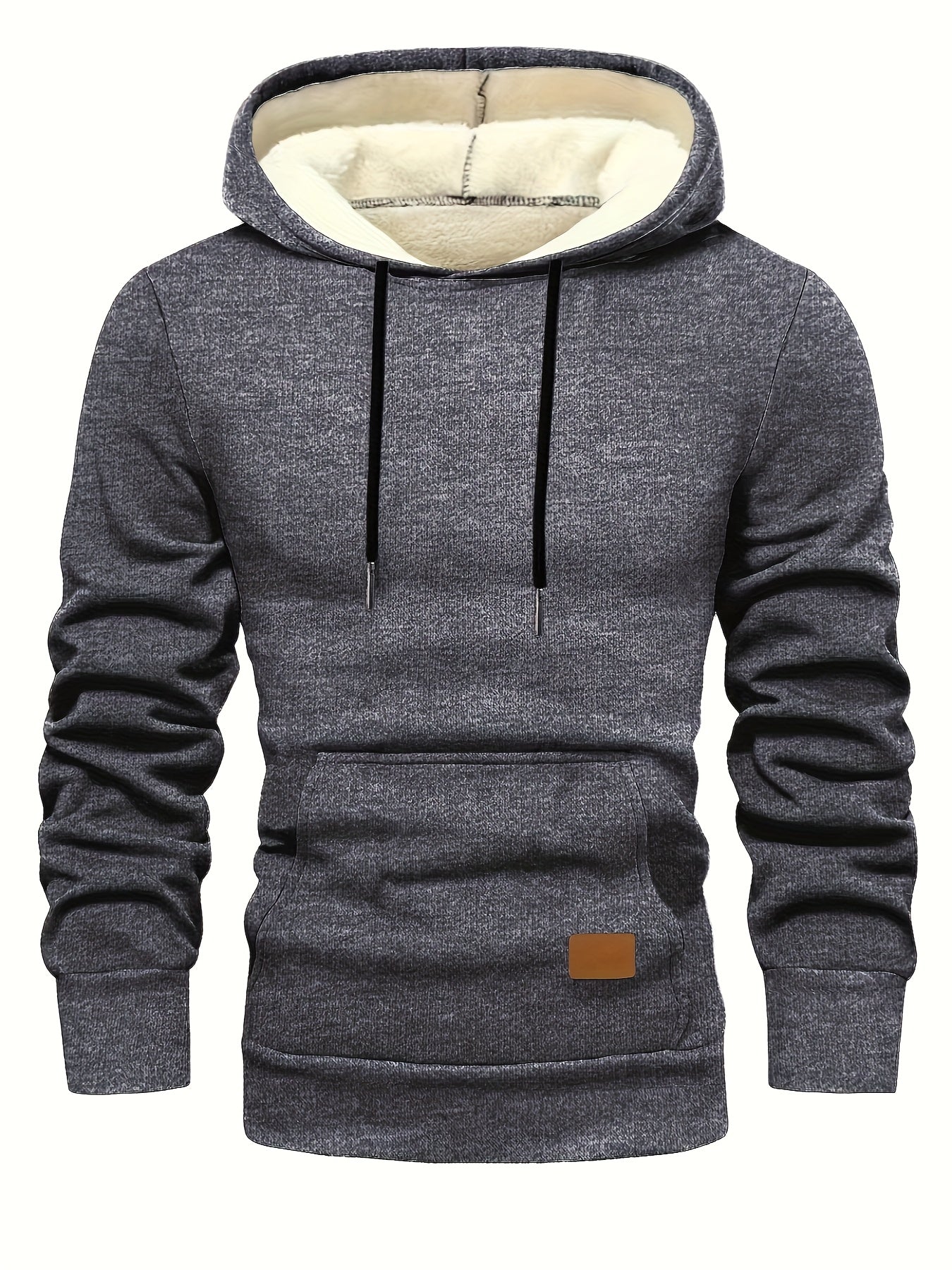 Xystus | Herenhoodie met fleecevoering – Warme wintertrui met capuchon en trekkoord