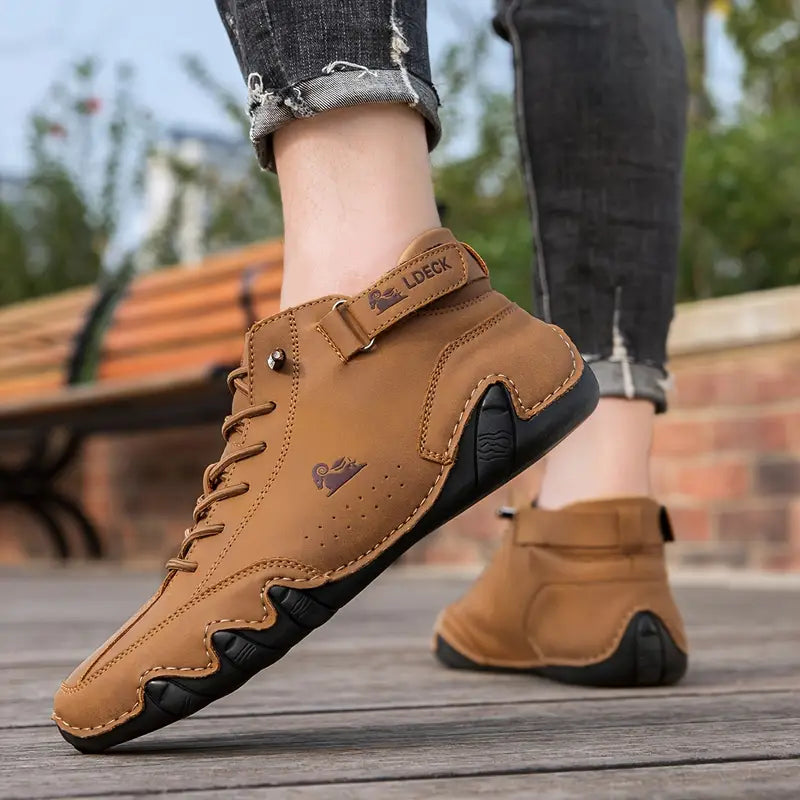 Bootrek | Heren Suède Enkellaars Sneakers – Stijlvolle Casual Boots met Slijtvaste Antislip Zool
