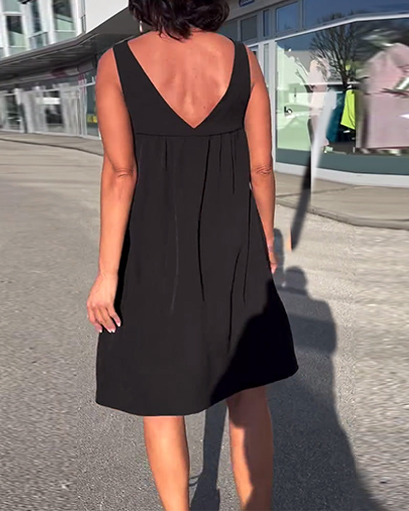 Teyah | Mouwloze Casual Zomerjurk voor dames - Lichtgewicht & Comfortabel