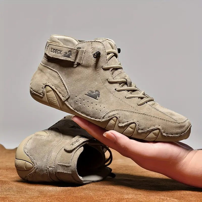 Bootrek | Heren Suède Enkellaars Sneakers – Stijlvolle Casual Boots met Slijtvaste Antislip Zool