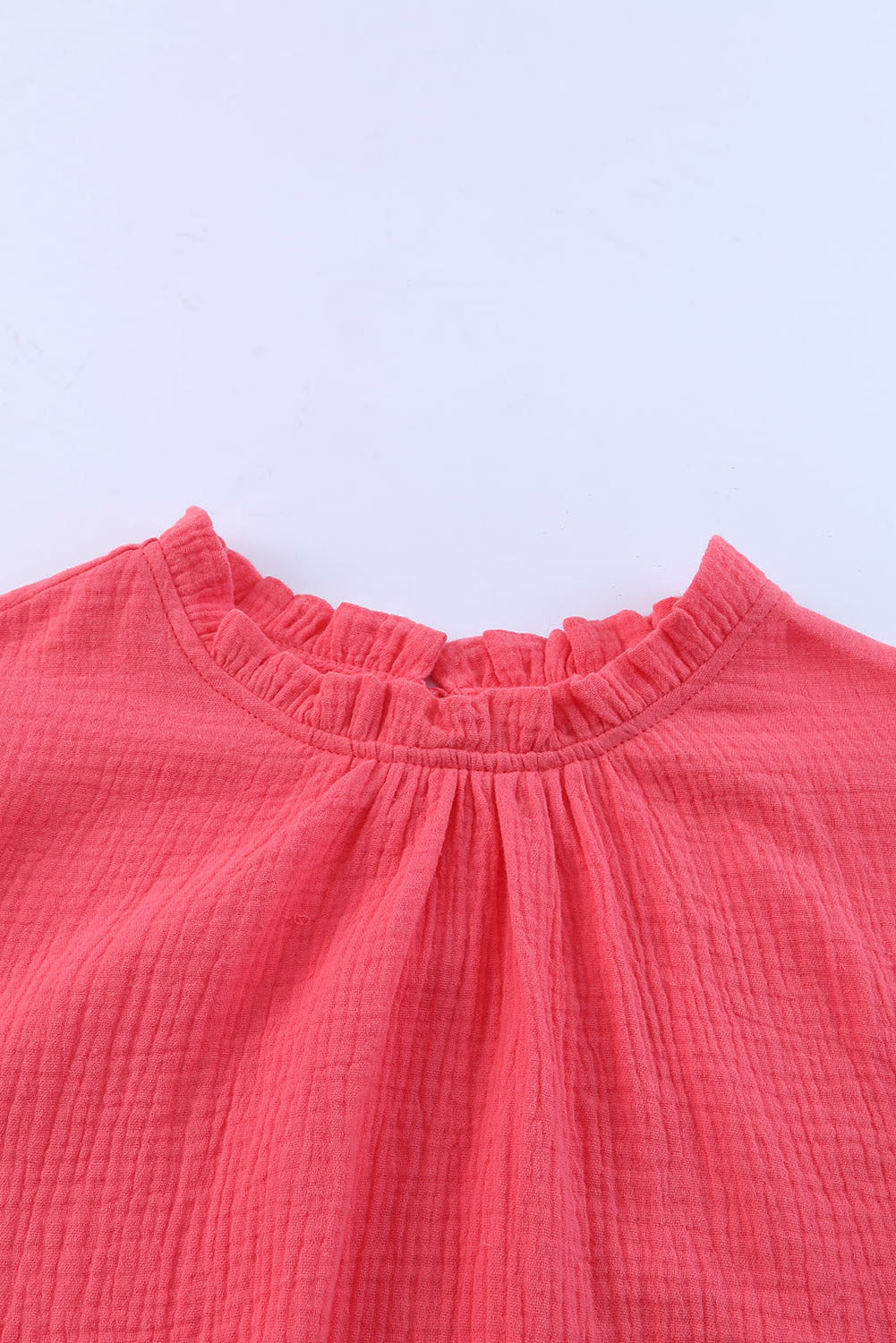 Mariz - Fladderige Blouse met Ruches Kraag