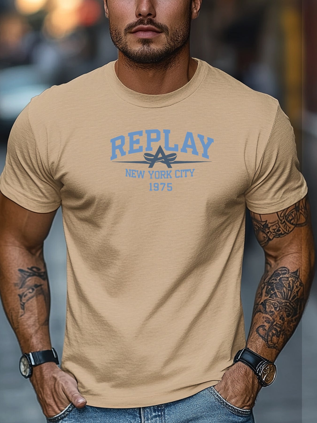 Tybalt | Heren 1975 Retro Grafisch T-shirt - Zwart Casual Korte Mouw T-shirt, Lichtgewicht, Ademende Pasvorm