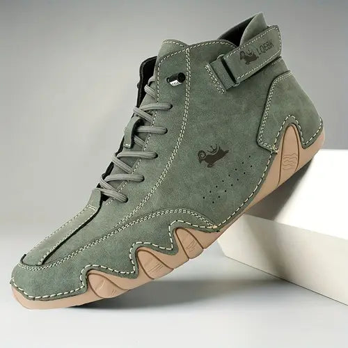 Bootrek | Heren Suède Enkellaars Sneakers – Stijlvolle Casual Boots met Slijtvaste Antislip Zool