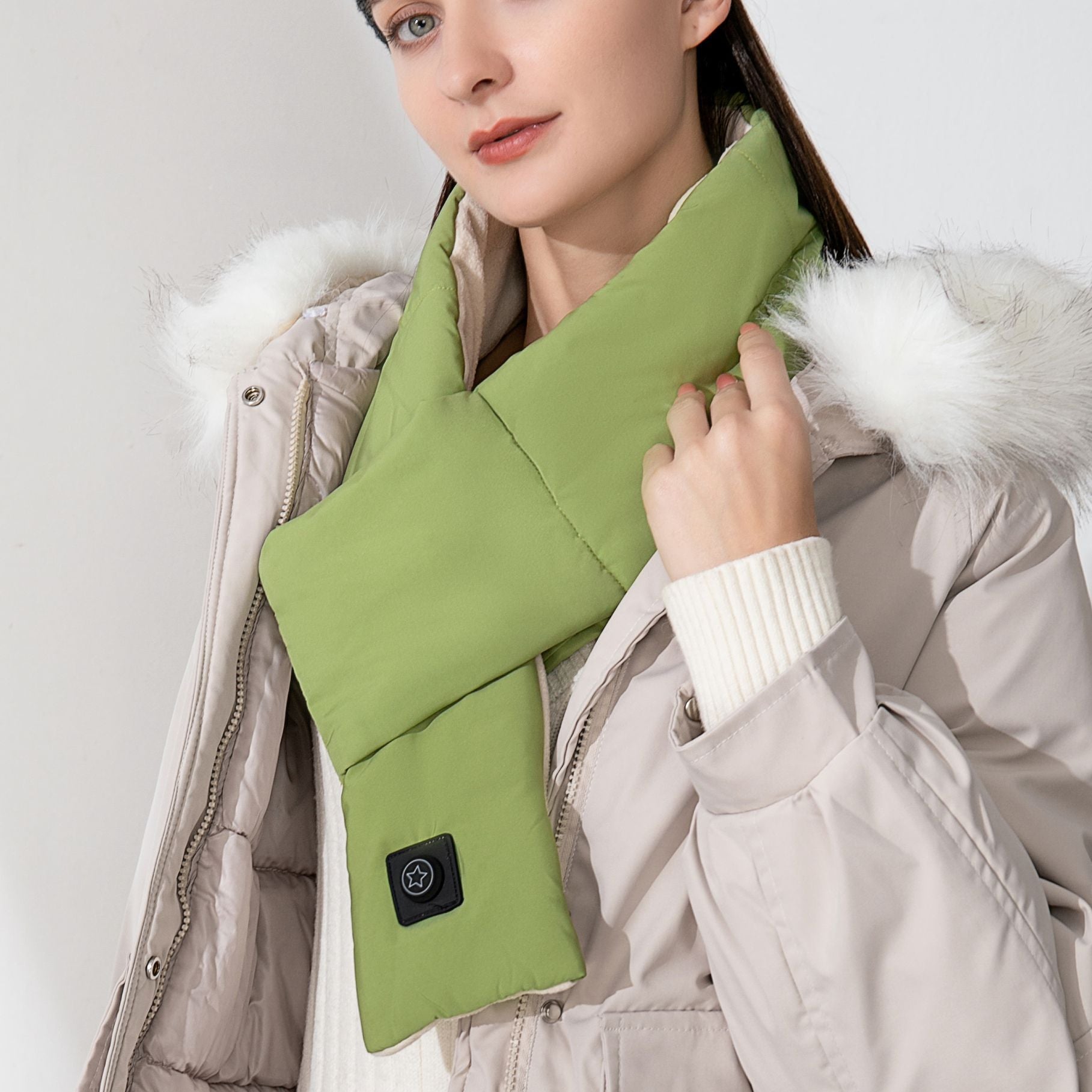 ThermaScarf | Elektrisch verwarmde sjaal – USB-oplaadbare nekwarmer, zachte wintersjaal
