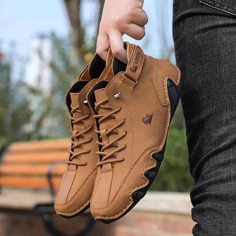 Bootrek | Heren Suède Enkellaars Sneakers – Stijlvolle Casual Boots met Slijtvaste Antislip Zool