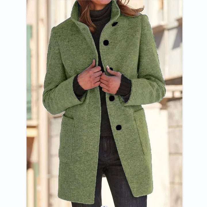Brisendra | Warme winterjas voor dames – Klassieke, lange, stijlvolle bovenkleding voor koud weer