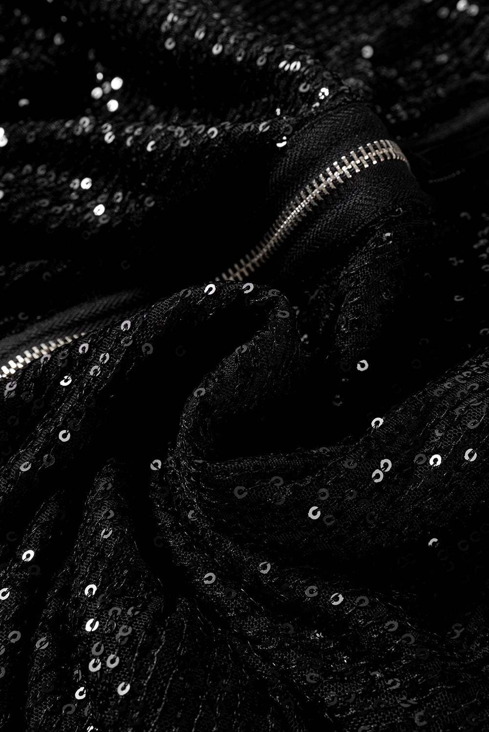 Vaesha | Elegant zwart paillettenjasje - lichtgewicht bovenkleding voor laagjes en herfststijl