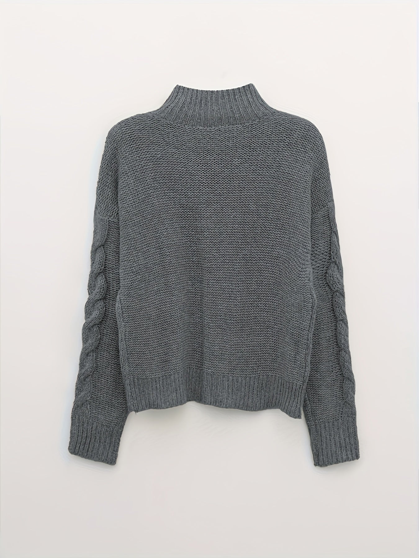 Belphoebe | Elegante kabeltrui met col voor dames – Warme trui met lange mouwen voor herfst en winter